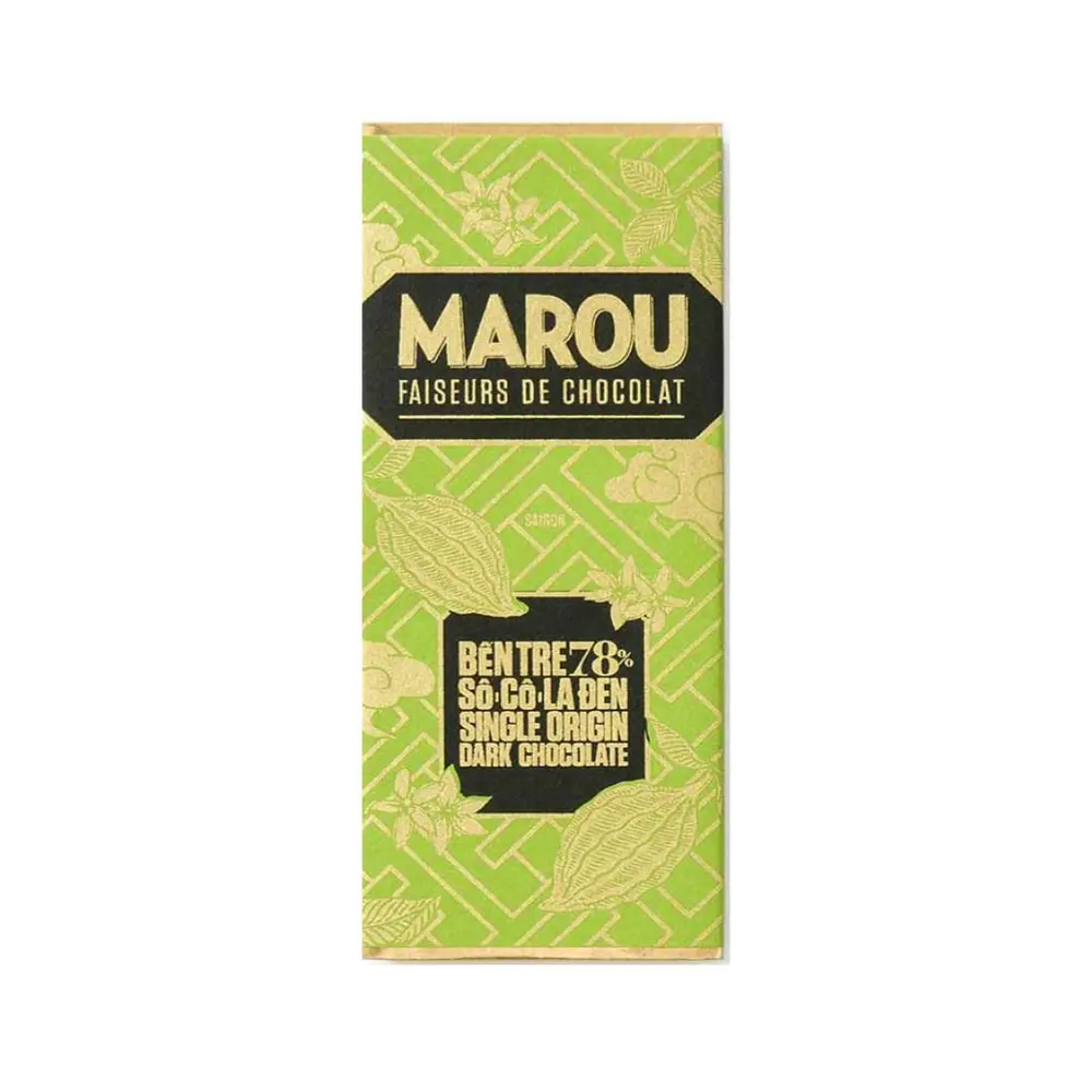 Socola Vị Sữa Dừa, Ben Tre 55% Single Origin Vietnamese Chocolate, Coconut Milk (24g) - MAROU